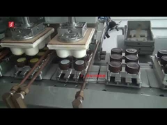Automatic four color pad printing machine for plastic cap